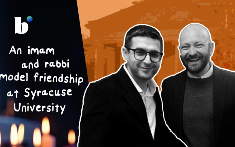 An imam and rabbi model friendship at Syracuse University