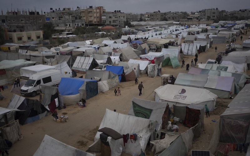 Tents in Gaza