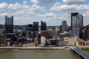 Pittsburgh skyline. 