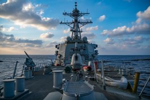 US Navy ship in South China Sea