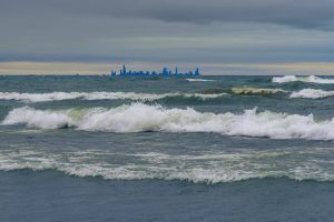  View of Chicago skyline from Indiana