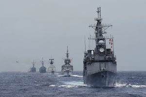 Ships in the Taiwan Strait 