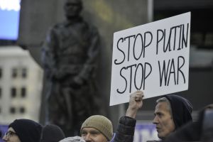 Rally In Support Of Ukraine Held In New York City