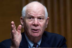 Senator Cardin speaks at a Senate Finance Committee hearing on June 8, 2021.