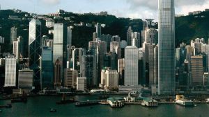 Hong Kong's skyline.