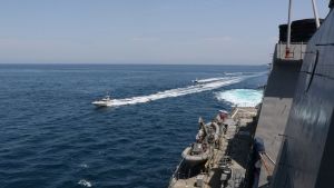 Iranian ships harass US Navy