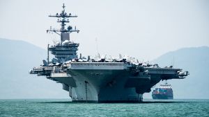 USS Carl Vinson (CVN 70) arriving in Vietnam