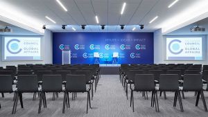 Conference center at the Chicago Council on Global Affairs.