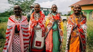 Generations of Kenyan women stand together