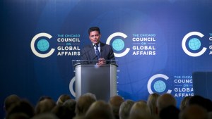 Fareed Zakaria speaking at the Council