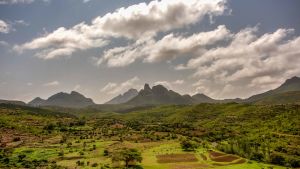 View of fields in Ethiopia