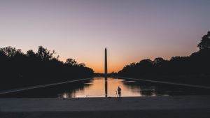 Washington Monument at sunrise 