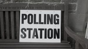 Polling Station sign