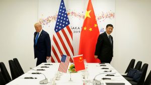 President Donald Trump, left, and President Xi Jinping of China