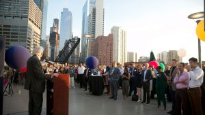 Council President Ivo Daalder speaking at the 2019 YP Summer Party