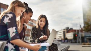 City planners look at a document 