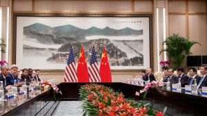 Barack Obama and Xi Jinping meet at the G20 summit in 2016