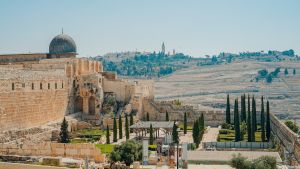 An aerial view of Jerusalem