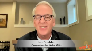 Screen shot of Ivo Daalder on Deep State Radio podcast.