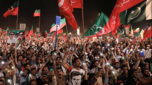 Protesters in Pakistan