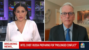 Screenshot of Ivo Daalder on NBC News Now with Morgan Radford.