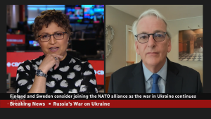 Screenshot of Ivo Daalder on CBC