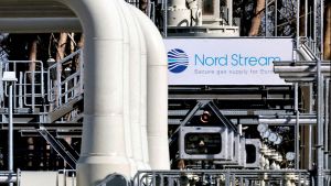 Pipes at the landfall facilities of the Nord Stream 1 gas pipeline