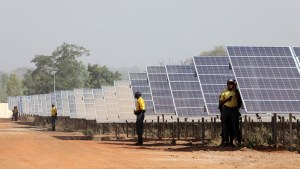 Solar panels in Africa