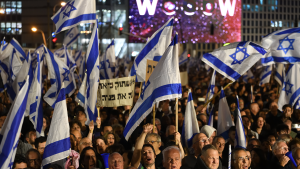 protestors in Israel