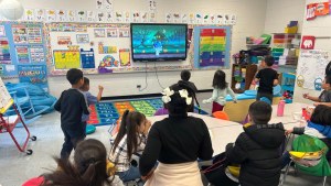 Students in a classroom for English language learners at Jordan Community Elementary School in Rogers Park.