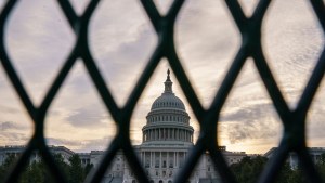 Security fencing installed around the US Capitol