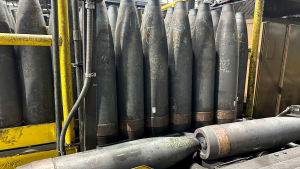 A key artillery shell in Ukraine's fight against Russia, the 155 mm howitzer shell, is in production at the Scranton Army Ammunition Plant in Scranton, Pa.